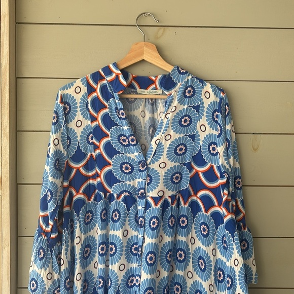 Ashilda Boho Maxi Dress | Made in Turkey | No Size Tag (Best Fits S/M) - Picture 4 of 8